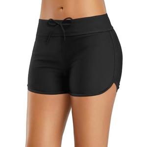 Yonique Womens Swim Shorts Solid Tankini Bottoms Swimsuit Bottoms, Extra Large