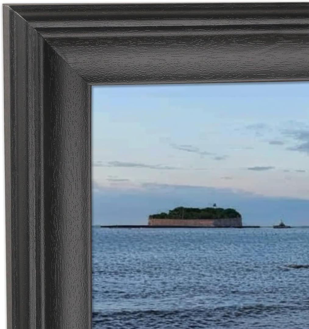 16x30 inch Picture Frame Solid Wood Black,Suitable for Panoramic Photo Frame/Posters/Painting/Group Photo/Puzzle (A23B1630)