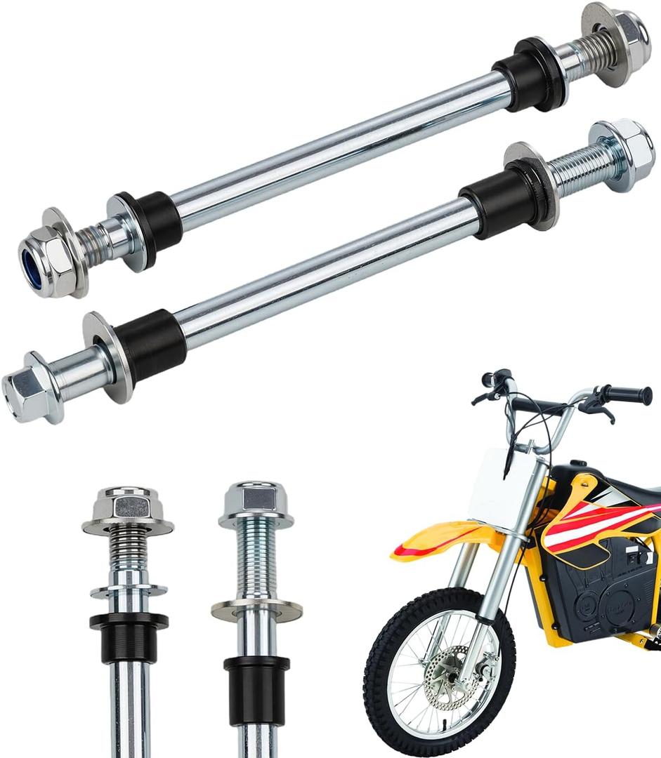 MX650 Front & Rear Axles Bolt With Spacers Nuts Washer Bundle for Razor MX650/500, SX500