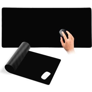 2 x XXL Gaming Mouse Pad, Large Mouse Pad, Office Mat, Non-Slip Rubber Base – Extra Large Size: 35.1 x 15.8 (Black)