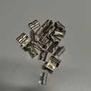 M8 Thread T Spring Nut, Mergorun Silver European Standard 40 Series Aluminum Slot Carbon Steel Half Round Roll in Spring T Slot Nut with M8 Thread Pack of 30