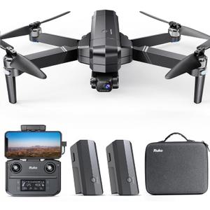 Ruko F11GIM2 Drones with Camera for Adults 4K, 64Mins Flight Time, Gimbal & EIS 4K Camera, 16404ft Digital video Transmission, GPS Auto-return Professional Quadcopter, Level 6 Wind Resistance