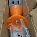 Boat Trailer Winch Stand, 5mm Galvanized Steel, 5.1" PU Orange Roller & U-Bolts, Heavy-Duty Winch Post Fits 2-3" W x 2-3" H, for Fishing Boat, Jet Ski, Speedboat, Sailboat