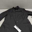 Kinghua Women's Casual One Button Linen Blazer Jackets Lapel 3/4 Sleeve Suit Blazer (Black, )