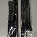 Black Tension Rods for Windows 28 to 48 Inch 2 Pack Spring Curtains Rod Tension Curtain Rod Expandable Pressure Curtain Rod Tension No Drill Adjustable Curtain Rods for Bathroom,Doorway,Door