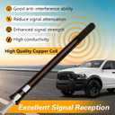 Short Rubber Antenna Compatible with Ram 1500 Dodge Jeep, 7" Car Wash Proof Flexible Rubber Aerial Antenna, Pickup Truck Radio Antenna Mast Replace# 56038725AC