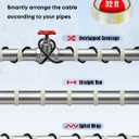 Pawfly 12 FT Heat Tape for Water Pipes, 8 W/ft 120 V Pipe Heating Tape, Self-Regulating Heat Trace for Pipe Freeze Protection, Heating Cable for Pipes Roofs, Keep Water Flowing at -40 F