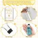 Boao 50 Sets Baby Shower Favors for Guests Include 50 1.7oz Mini Honey Bee Empty Plastic Alcohol Shot Bottles with 1 Funnel Baby Shower Return Gift for Guests Gender Reveal Gifts Ideas (Honey)