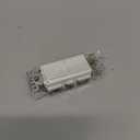 CML Double Rocker Decorator Light Switch, Dual Single Pole Paddle in-Wall Switch, Self-grounding Electrical On/Off Interrupter, 15A 120V, UL Listed, 1 Pack, White