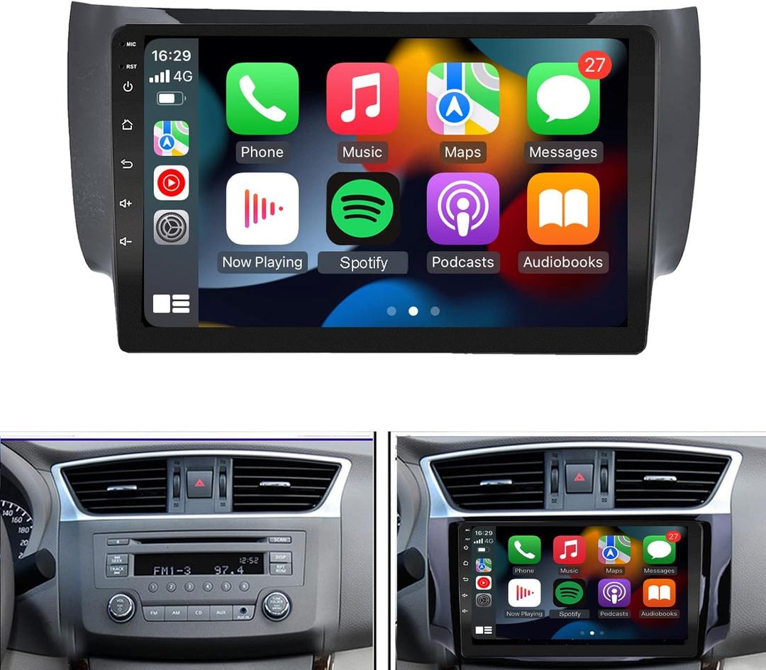 for 2013-2017 Nissan Sentra Radio with Wireless Carplay&Android Auto,2G RAM 32G ROM Android Car Stereo Navigation Bluetooth Touch Screen Car Multimedia Radio Accessories for 2013-2017 Nissan Sentra Radio with Wireless Carplay&Android Auto,2G RAM 32G ROM Android Car Stereo Navigation Bluetooth Touch Screen Car Multimedia Radio Accessories