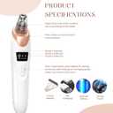 2025 Blackhead Remover Pore Vacuum,Facial Pore Cleaner-5 Suction Power,5 Probes,USB Rechargeable Blackhead Vacuum Kit Electric Acne Extractor Tool for Adult
