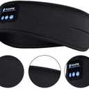 Wireless Bluetooth Sleeping Headphones Headband Thin Soft Elastic Comfortable Music Ear Phones Eye Mask for Side Sleeper Sports