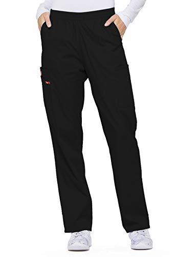Dickies Women's EDS Signature Scrubs Missy Fit Pull-On Cargo Pant, Black, X-Large