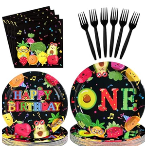 96 Pcs Boss Birthday Party Decorations Disposable Blue Boss Paper Plates and Napkins Gender Reveal Tableware Set for Boys Birthday Baby Shower Party Supplies, Serves 24