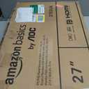 Amazon Basics 27 in IPS Monitor, Full HD 1080P, 75 Hz, Adjustable Stand, HDMI, Display Port, VGA Input, Built-in Speakers, VESA Compatible, Black