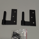 SteelTek Jamb Pintel 1" Offset (Sold as Pair), 304 Stainless Steel, Powder Coated Black