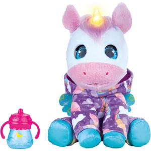 furReal Sweet Jammiecorn Unicorn Interactive 8-inch Plush Stuffed Animal with Lights and Over 30 Sounds and Reactions, Kids Toys for Ages 4 Up by Just Play