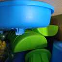 Step2 Rain Showers Splash Pond Water Table, Kids Water and Sand Activity Sensory Playset, Summer Outdoor Toys, 13 Piece Water Toy Accessories, For Toddlers 1.5+ Years Old, Blue & Green