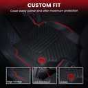 LASFIT Floor Mats & Cargo Mat with Seatback for Mercedes Benz GLS 2020-2026 | Fit for 450/580/63 AMG (Fit 7 Seats Without Rear Seat Package), All Weather TPE, 3 Rows Mats & Trunk Mat with Backrest