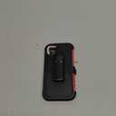 for Defender Phone Case iPhone 17 Air Case with Belt Clip, for Shockproof iPhone 17Air PhoneCase Rugged, 2 Layers of Sturdy for Heavy Duty, Military-Grade Cover for iPhone17Air Cases Black & Orange