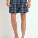 JupiterSecret Men's Underwear Woven Boxers for Men Pack Cotton Boxer Shorts Elastic Waistband (Large)