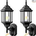 Redluck Motion Sensor Outdoor Lights, 2 Pack 16 inch Dusk to Dawn Outside Porch Lights, Waterproof AntiRust Aluminum Outdoor Wall Lights Exterior Lighting Fixtures for House, Garage, Front Door