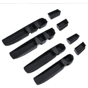 Interior Silicone Liner Insert Covers Custom Fit for 2022-2025 Silverado & Sierra 1500, Custom Fit for 2024-2025 Silverado & Sierra 2500HD 3500HD - Crew Cab Only - (Black, Outfit 02)