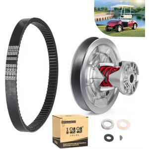 10L0L Secondary Driven Clutch Belt Kit for Yamaha G2 G8 G9 G11 G14 G16 G20 G21 G22 G28 Golf Cart 1985-2007, Replace JN6-G6270-00 JN6-G6271-02 J55-G6270-01