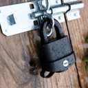 Yale 2-1/16" Wide high Security Weatherproof Laminated Padlock with 5/16" Shackle and 3 keyed Alike Keys for Outdoor gate, Fence, and Storage (3 Pack)