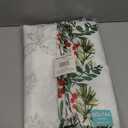 Elrene Home Fashions Holly Berry Flourish Holiday/Christmas Wrinkle Resistant Fabric Rectangle Dining Tablecloth, 60"x144"