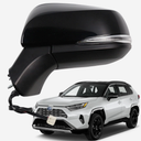 Marretoo for Toyota RAV4 Side Mirror Assembly Passenger Side 2019 2020 2021 2022 2023 2024|Power|Heated|Turn Signal|BSM (Blind Spot Monitoring) | Replaces TO1321384,TO1321388| Black (RH)