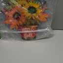 Hello Fall Wooden Farmhouse Home Sign with Sunflower for Porch, Thanksgiving, Autumn Front Door Outdoor Home Decor