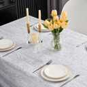 Pioggia Vinyl Tablecloth with Flannel Backed Rectangle Waterproof Oil-Proof PVC Table Cloth Wipeable Spill-Proof Plastic Table Cover for Indoor and Outdoor, 102" x 60"
