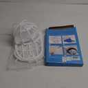 Hat Washer Cage Hats Cleaner, Hat Washer for baseball caps for Washing Machine or Dishwasher, Ball Cap Washer Frame for Flat & Curved Hats.2-Pack White