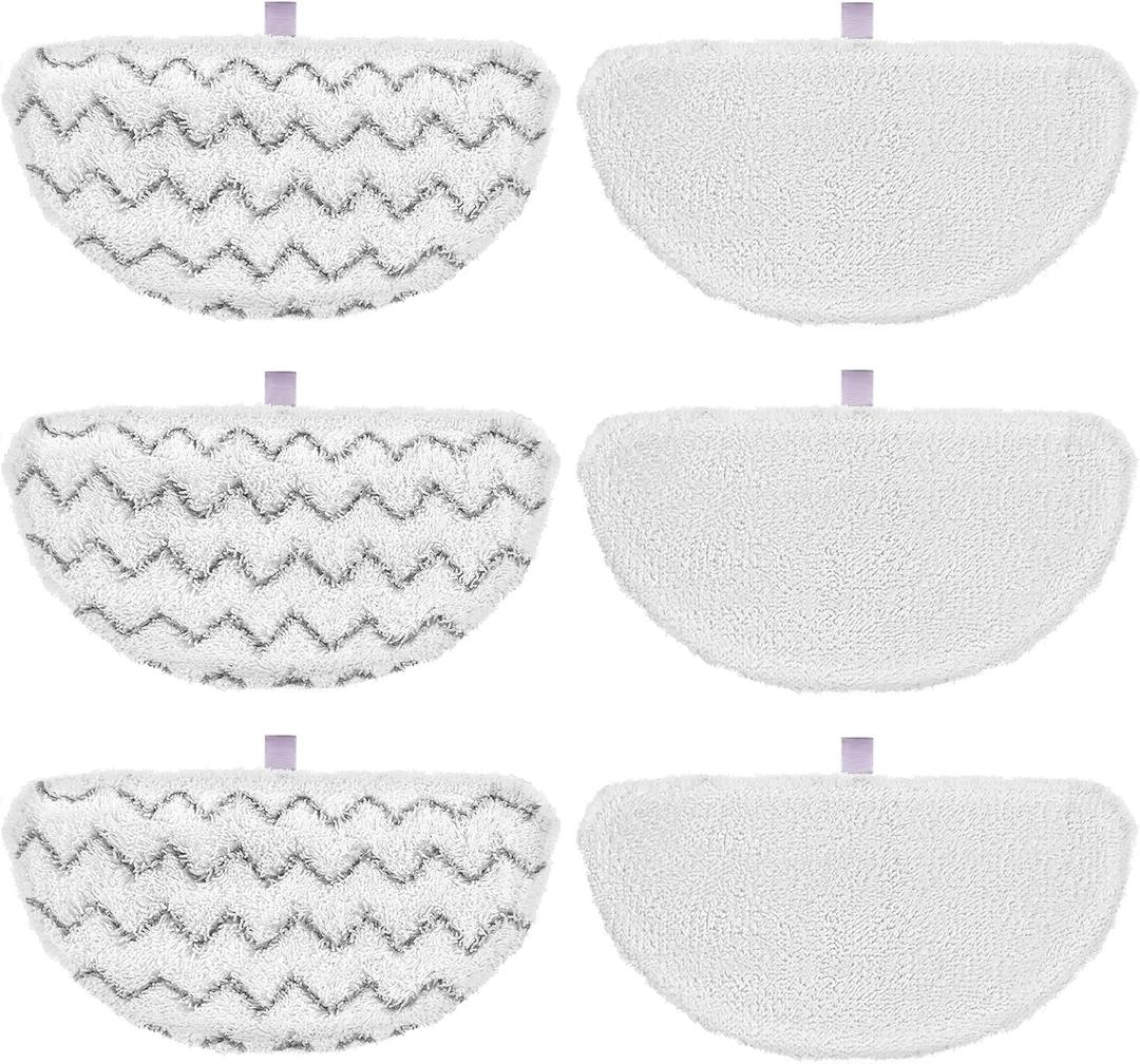 6 Pack 1940 for Bissell Steam Mop Pads for Bissell PowerFresh Steam Mop 1806 1544 1440 2075A 2685A 1940W 19404 Series, Model 19402 19408 1940a 1940f 1940q 1940t B0006 B0017, Part #5938#203-2633