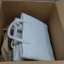 Laundry Basket,Woven Cotton Rope Laundry Hamper,Versatile Storage for Dirty Clothes,Baby Toys,and Blankets in Bathroom, Nursery,and Living Room (White, 100L)