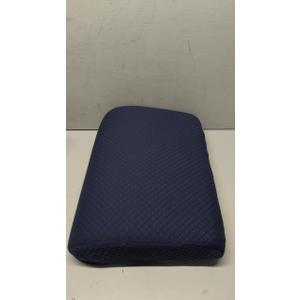 Wedge Pillow for Sleeping, 20 inch Elevated Support Bed Wedge Pillow, Breathable Triangle Pillow Wedge with Cooling Memory Foam Top - Removable Washable Cover, Navy, Size 19"x14"