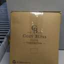 Cozy Bliss Faux Fur Throw Blanket for Couch, Fuzzy Soft Plush Thick Bubble Blanket for Sofa Bedroom Living Room, 50 * 60 Inches Cream White