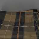 Oval Tablecloth, Waterproof Oval Plaid Table Cloth 54x72 Inch Machine Washable Fabric Table Cover for Kitchen Dining Decor (Dark Brown)