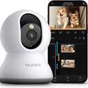 blurams Pet Camera 2K, 360 Dog Camera with Phone App, PTZ Indoor Cameras for Home Security Indoor, 2-Way Audio, Motion Tracking, Color/IR Night Vision, Siren, Cloud&SD(2.4GHz Only) (White)