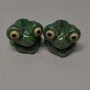 2Pcs Ceramic Toilet Bolt Caps, Fun Frog Toilet Bolt Covers, Ceramic Toilet Bolt Covers, Cute Funny Frog Toilet Bolt Covers Toilet Bolt Decorative Caps Easy Installation for Bathroom Decor Gift