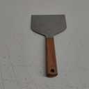 Vovoly Extra Wide Griddle Scraper, 5.5''x5.5'' Smashed Burger Scraper Grill Scraper Spatula Burger Turner - Full Tang Wooden Handle Professional Grade Grill Accessories, Knife Grade Stainless Steel