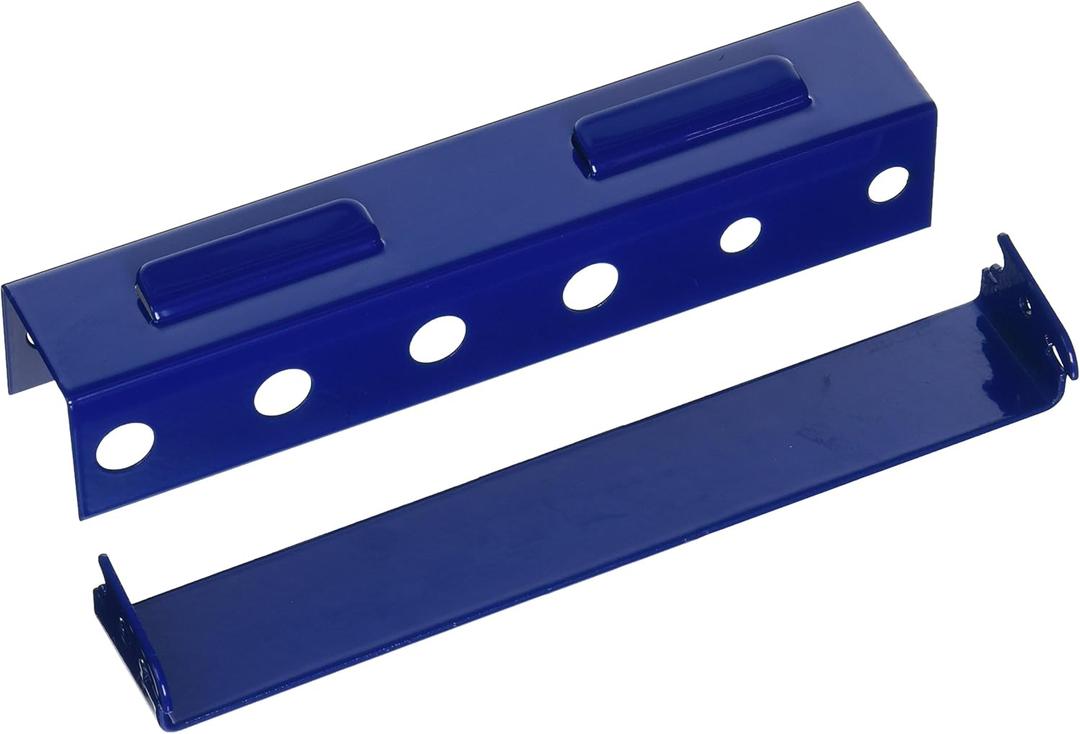 Wall Control Screwdriver Holder Bracket Slotted Metal Pegboard Accessory Slotted Tool Board - Blue (8in x 2in x 2in)