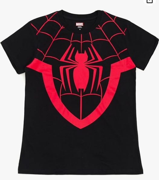 Marvel  Cosplay T-Shirt (2XL) (Black, Miles Morales)