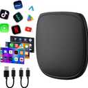 Magic Box 3.0 Max 2026 Upgrade, Support Netflix/YouTube/Dinsey+/Prime Video/TF Card etc., Qualcomm Multi-Core Streaming Video Box with Wireless CarPlay & Android Auto Adapter
