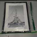 upsimples 11x15 Picture Frame, Display Pictures 8x12 with Mat or 11x15 Without, Wall Hanging Photo Frame, Black, 1 Pack