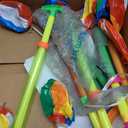 Tanlade 36 Pcs Beach Pool Party Favors Water Guns Bulk 4.72/6/12 Inches Inflatable Rainbow Beach Balls Water Squirters for Kids Summer Theme Party Favor Pool Toys(4.72)