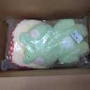 Enivtfz Frog Plushies Toys, 17" Cute Frog Pillow with Mushroom Hat Stuffed Animals, Kawaii Plushies Gift for Kids Girls Adults Valentines Birthdays GiftLight Green Red hat, 17inch