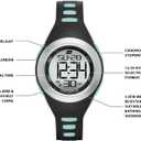 Skechers Tennyson Silicone Digital Watch for Women (Black)