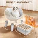 RPZ Automatic Self-Cleaning Cat Litter Box for Large Cats & Multi-Cat Homes, Smart Electric Auto Cleaning Litter Box with Litter Mat & 2 Cleaning Solutions, Ideal for Busy Homes & Apartments
